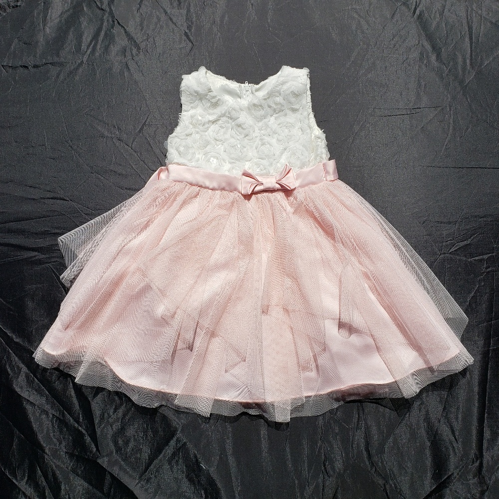 Rare Editions Dress Size 4T Sleeveless Tulle Pink